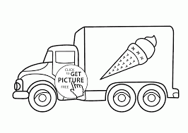 Ice Cream Truck Coloring Page For Kids Transportation Coloring Pages Printables Free Wup Cars Coloring Pages Coloring Pages For Kids Dinosaur Coloring Pages