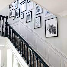 Hallway decorating house staircase decor home staircase wall stair walls picture arrangements photo home decorating style 2019 for decorating ideas for living room with dado rail, you can see dado rail with wallpaper above and duck egg blue paint below, room might be too small for this. Interiors Style Classic Dado Rail Is Making A Come Back From Evija With Love