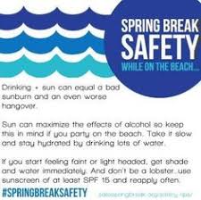 Spring Break Safety Blue Design While At The Beach Spring Break Spring Break Quotes Spring Break Pictures