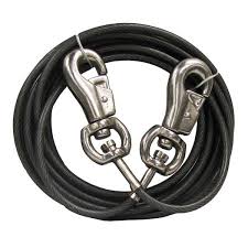The dog collar allows the tie out cable to simply rotate around and free up the dog quicker than a harness can. Dog Tie Outs Blain S Farm Fleet
