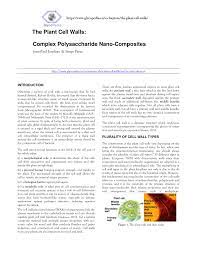 Pdf | presentation transcript slide 1: Pdf The Plant Cell Walls 2016 Www Glycopedia Eu