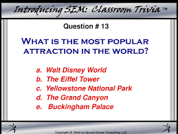 Every time you play fto's daily trivia game, a piece of plastic is removed from the ocean. Introducing Sem Classroom Trivia Introducing Sem Classroom Trivia Ppt Download