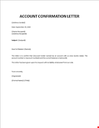 Sample of business letter and personal application letter formats in word file. Bank Account Closure Confirmation From Bank