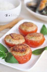 煎釀番茄 家鄉小菜 少油版 stuffed tomato