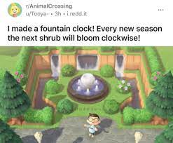 Seasonal Shrub Clock Animal Crossing Funny Animal Crossing Animal Crossing Game