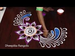 New Year 2019 Special Rangoli Design Happy New Year Rangoli Latest New Year Kolam Youtube New Year Rangoli Special Rangoli Rangoli Designs