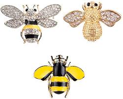 3 Pcs Bee Brooches Bumble Bee Cute Honey Bee Women Brooches Animal Insect Shapes Crystal Bee Brooch Pins Badges For Clothes Collar Bag Jacket Accessory Diy Craft Unisex Brooches Vintage Jewelry