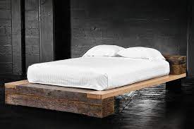 It gives it a rather cool rustic/grunge look. Diy Bed Frame Ideas Come In A Variety Of Materials And Are A Good Option For Project Lovers Who Wo Queen Bed Frame Cheap Affordable Bed Frames Rustic Bed Frame