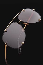 Black And Gold Aviator Ray Bans Talon In Black And Gold The Designer Of This Made An Sleek Yet Modern Piece Awesome A Real Eye Best Aviator Sunglasses Aviator Sunglasses Mens Ray Bans