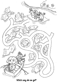 Dora The Explorer Map Coloring Pages Coloring Home