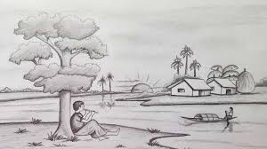 If you've ever watched bob ross painting you'll understand where my inspiration. Pencil Sk H Landscapes To Draw Easy Novocom Top