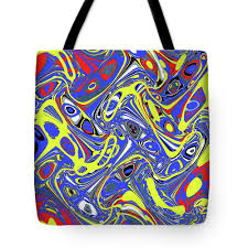Black And Yellow Totes On Sale Janca Yellow Red Blue Green And Black Abstract Tote Bag For Sale By Tom Janca Black Abstract Red Blue Green Red Blue Yellow