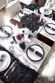 Easy Elegant Halloween Table Decorations Centerpiece Idea Halloween Table Decorations Centerpieces Halloween Table Halloween Table Decorations