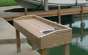 Pvc Fish Cleaning Table Fish Cleaning Table Fish Cleaning Station Outdoor Sinks