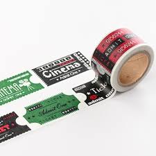 Cinema Ticket Washi Tape Washi Tape Washi Decorative Tape