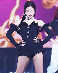 Jennie was born in anyang south korea but moved to auckland new zealand where she lived for more than five years. Black Ruffled Mini Jumpsuit Jennie Blackpink K Fashion At Fashionchingu