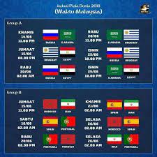 'jadual waktu malaysia world cup 2018 rusia' setiap empat tahun sekali dunia akan sentias menunggu kemunculannya, bagi peminat bola sepak lah. Nah Jadual Perlawanan Piala Dunia Viral Media Johor Facebook