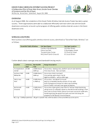 DOVER PUBLIC WIRELESS INTERNET ACCESS PROJECT OVERVIEW WIRELESS LOCATIONS