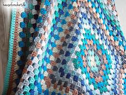 Diagram for modern mitered granny square. Ravelry Bunte Granny Square Decke Pattern By Romina Muller