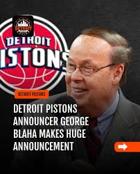 🚨 George Blaha's Milestone Announcement 🚨 After nearly 50 seasons as the  voice of the Detroit Pistons, George Blaha attributes his successful career  to a letter he wrote seeking advice from Ernie