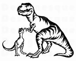T Rex Mama Baby Svg T Rex Svg Trex Svg Dinosaur Svg Etsy Baby Svg Dinosaur Outline Svg