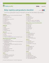Baby Shower Registry Checklist Baby Shower Registry Registry Checklist