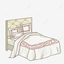 مرسومة باليد الأثاث التوضيح الرسوم التوضيحية والأثاث الإبداعي أثاث نظيف أثاث رائع كبير أثاث سرير كبير التوضيح Png وملف Psd للتحميل مجانا