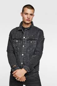 Fourrure épaissir veste en jean homme marque luxe manteau homme slim blouson jean pour hommes. Jean Dechire Vestes En Jean Homme Fashiola Fr Comparez Et Achetez