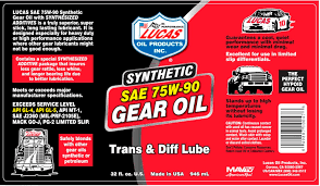 Castor Trading - LUCAS OIL 10047 SYNTHETIC 75W-90 GEAR OIL