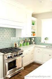 Kitchen Backsplash Tiles Are Great Decorations To Experiment With Colored Subway Tile Bac Trendy Kitchen Backsplash Green Kitchen Backsplash Kitchen Renovation