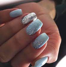 Acrylicnails Squarenails Summernails Shortnails Manicures Designs Acrylic Glitter Winter Nails Acrylic Short Acrylic Nails Designs Square Acrylic Nails