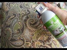 Diy How To Spray Paint Over A Pattern On Furniture Youtube Upholstery Fabric Spray Paint Fabric Spray Paint Fabric Spray