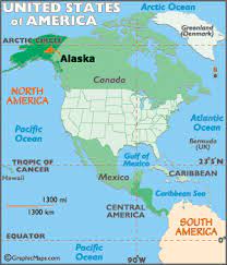 Tabloid size map of united states, showing natural and political features. Where Is Alaska Located On The Map Quora