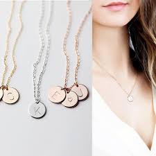 Custom necklaces nothing sas you quite like a personalized necklace from zales. Alphabet Engraved Initial Necklace Inspirational Quote Custom Name Necklace Unique Personalized Disc Letter Necklace For Women Name Necklace Necklace Namenecklaces For Women Aliexpress