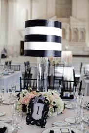 Black And White Striped Lamp Shade Black White Lampshade Centerpieces I Made For My Wedding White Lamp Shade Wedding Decorations Wedding