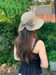 Vintage Summer Straw Hat Beach Hat With Bow Sun Visor Hat Etsy In 2021 Sun Visor Hat Summer Straw Hat Beach Summer Straw Hat