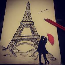 28+ love drawings template designs & art ideas | free. 40 Most Beautiful And Detailed Eiffel Tower Drawings