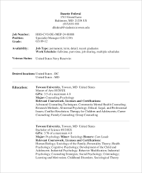 Prove that you can use your knowledge to get results. Free 8 Sample Federal Resume Templates In Ms Word Pdf