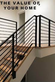 Can Railings Increase The Value Of Your Home Indoor Railing Railing Modern Staircase