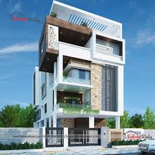 This design is a 3 bhk plan for a 40 x 40 feet plot. 40x50 East Facing Triple Storey House Modern Elevation Design In 2021 Duplex House Design Kerala House Design Facade House