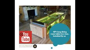 Extremely interesting places put aquarium your home. Dining Room Table Aquarium Youtube