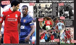 Jan 2020, 16:30 referee craig pawson, england avg. Man United V Liverpool Bitter Rivals In Total Contempt Daily Mail Online