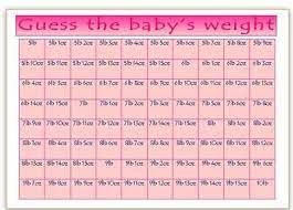 Free printable baby shower games; Baby Shower Guess The Baby S Weight Girl Or Boy Party Game Pink Blue Yellow Ebay