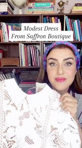 It’s hard for me to find stylish clothes with full coverage (higher  necklines, longer sleeves, longer hemlines). Thank you Saffron Boutique  @saffronboutiqueuae for sending me this gorgeous lace dress ...