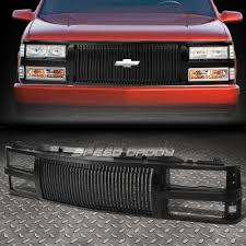 front bumper black verticle grille guard for 94 00 chevy c10 c k tahoe blazer speeddaddy verticalfencestyle chevy c10 chevy chevy 1500 grille guard for 94 00 chevy c10