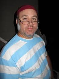 For His Cap I Took Dark Burgundy Knit Fabric Measured It Around His Head Sewed A Big Cone Shape And For The Smee Costume Peter Pan Costumes Mr Smee Costume