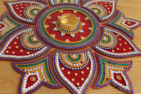 Beautiful Large Red Green Kolam Alpona 14 Pieces Re Useable Etsy House Warming Gifts Paper Quilling Designs Indian Crafts
