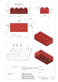 what are the dimensions of a lego brick bricks