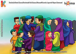 Gambar hitam putih kartun doraemon; Gambar Sholat Idul Fitri Kartun