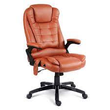 artiss massage office chair heated gaming chair computer chairs 8 point amber leather chair with ottoman massage office chair leather bean bag chair